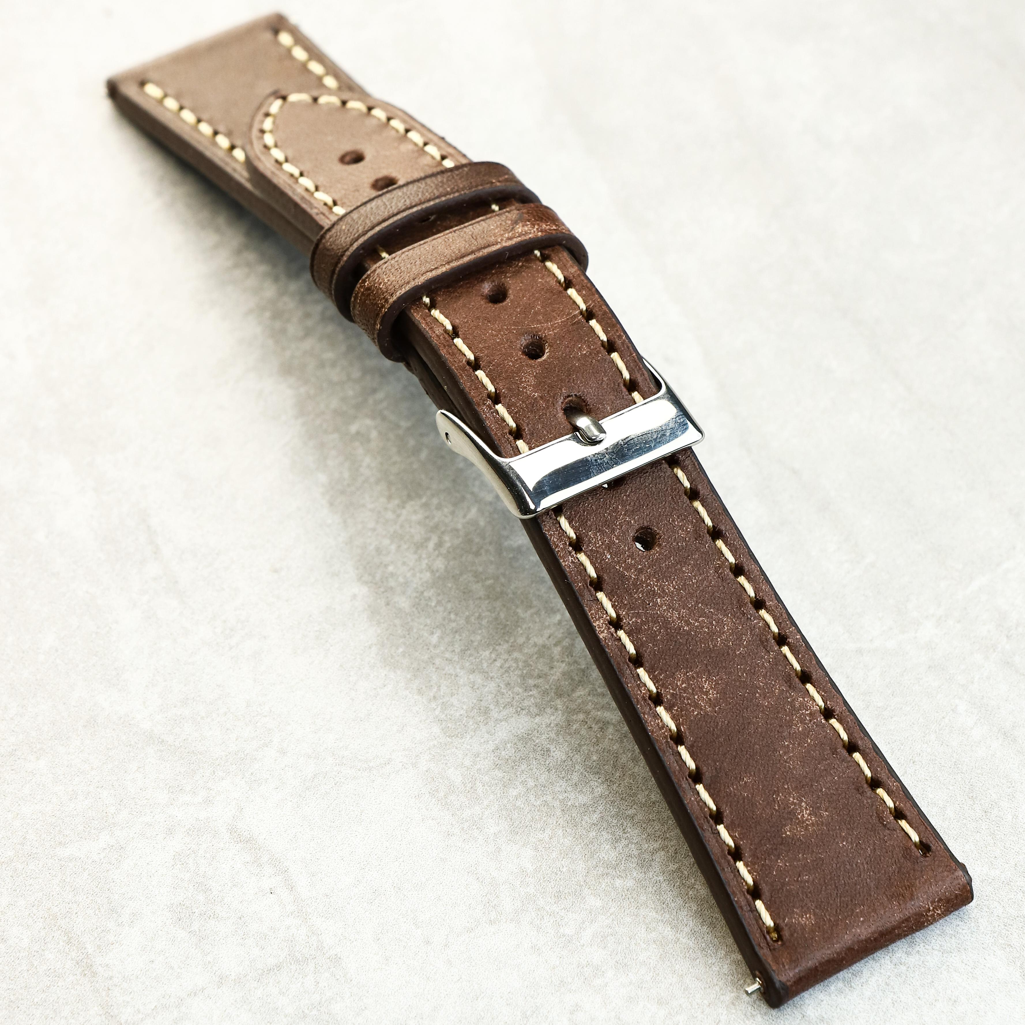 Heritage Craft Watch Strap In Oak Brown