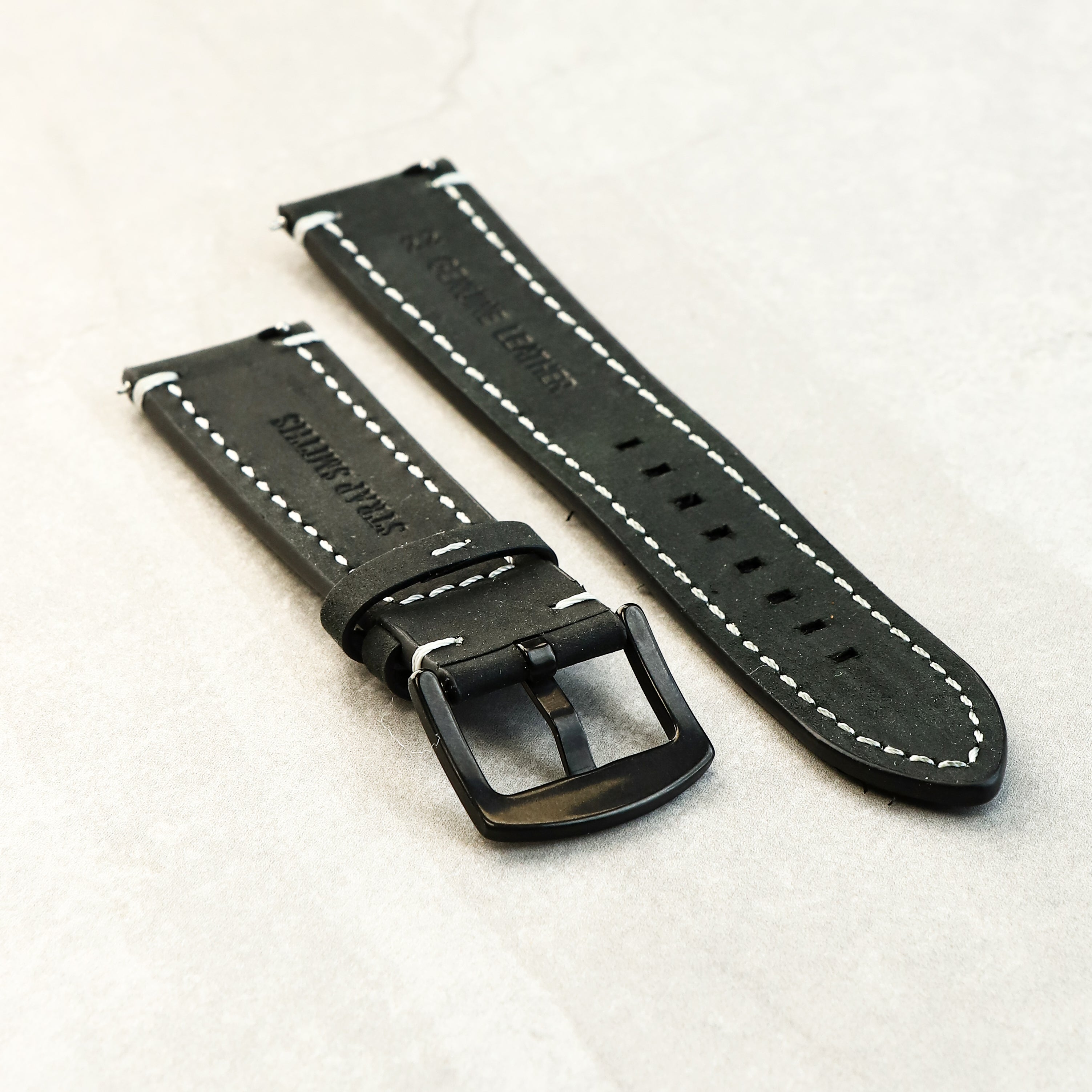 Noirline Watch Strap In Black