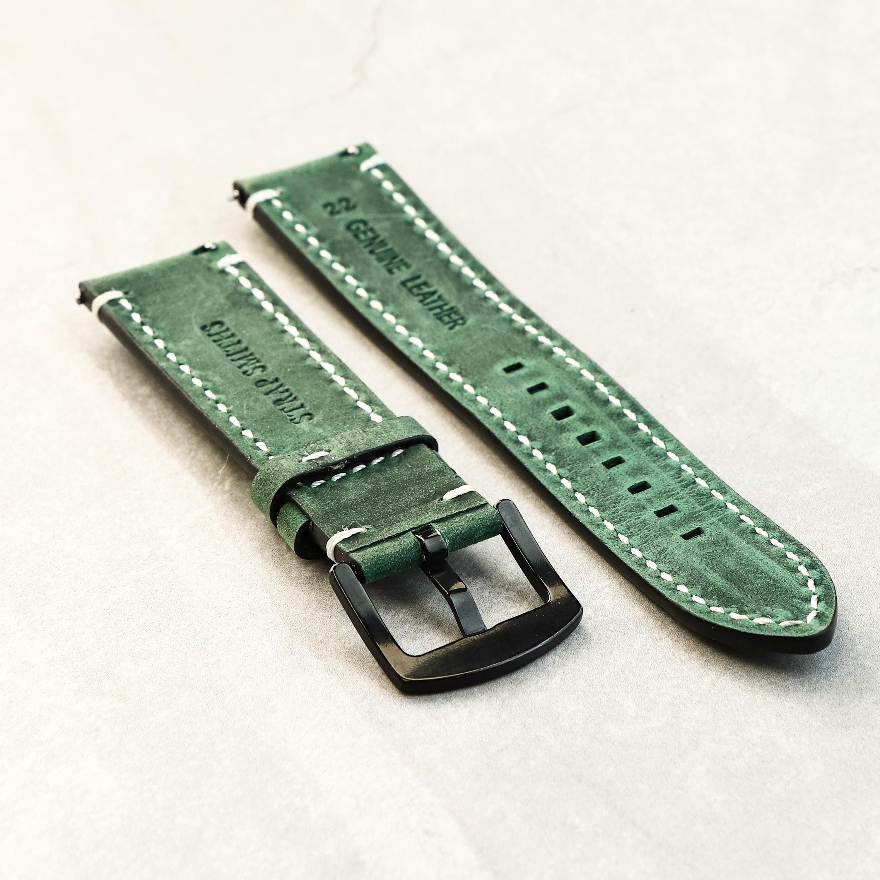 Noirline Watch Strap In Verdant Green