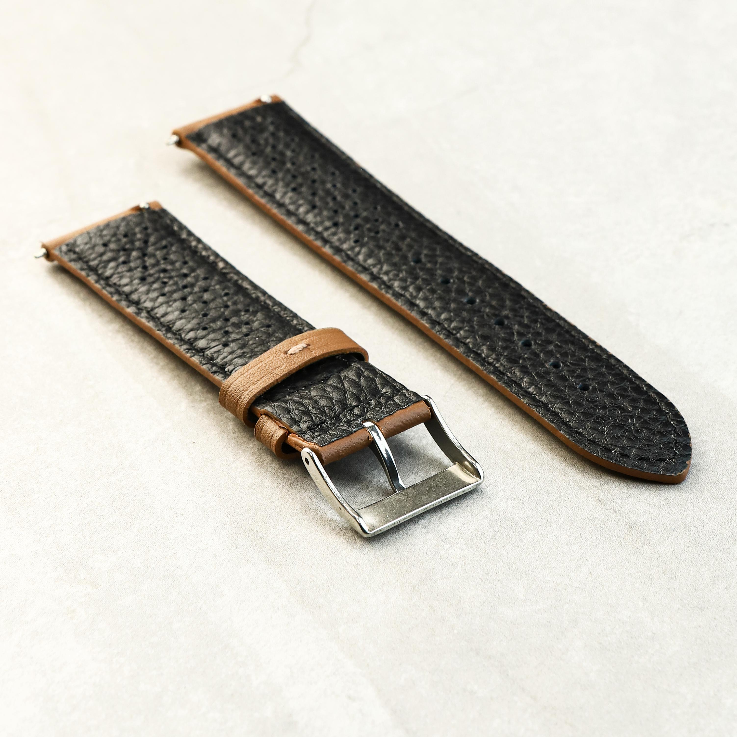 Crimson Rally GT Watch Strap In Coffee Brown