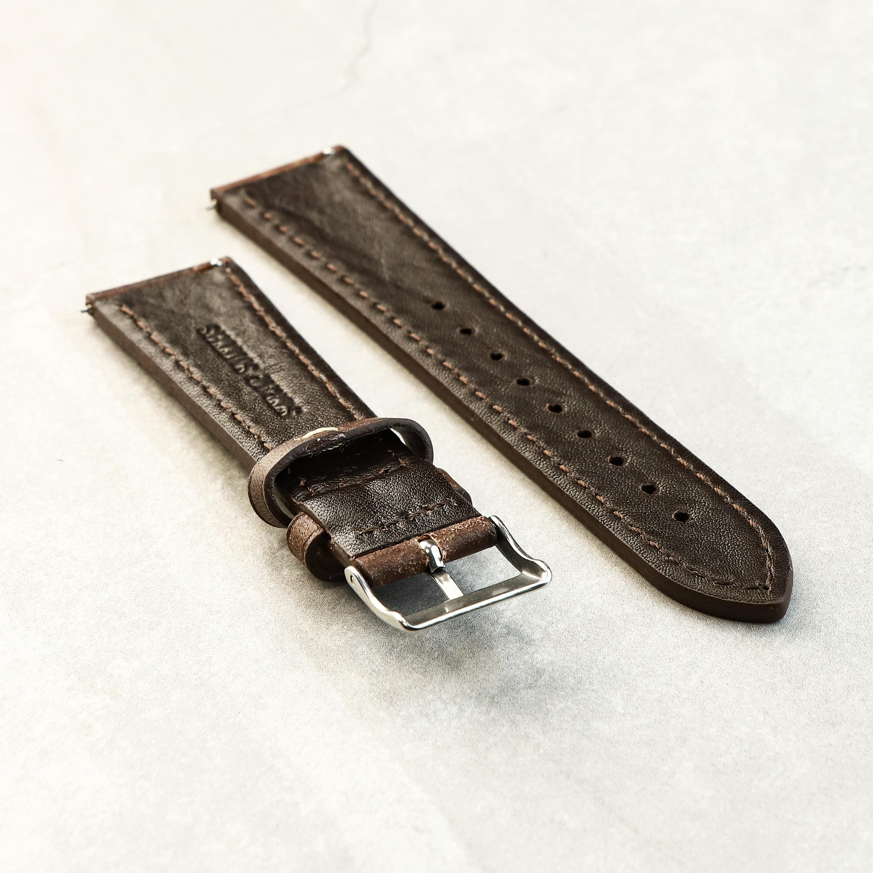 Heritage Craft Watch Strap In Oak Brown