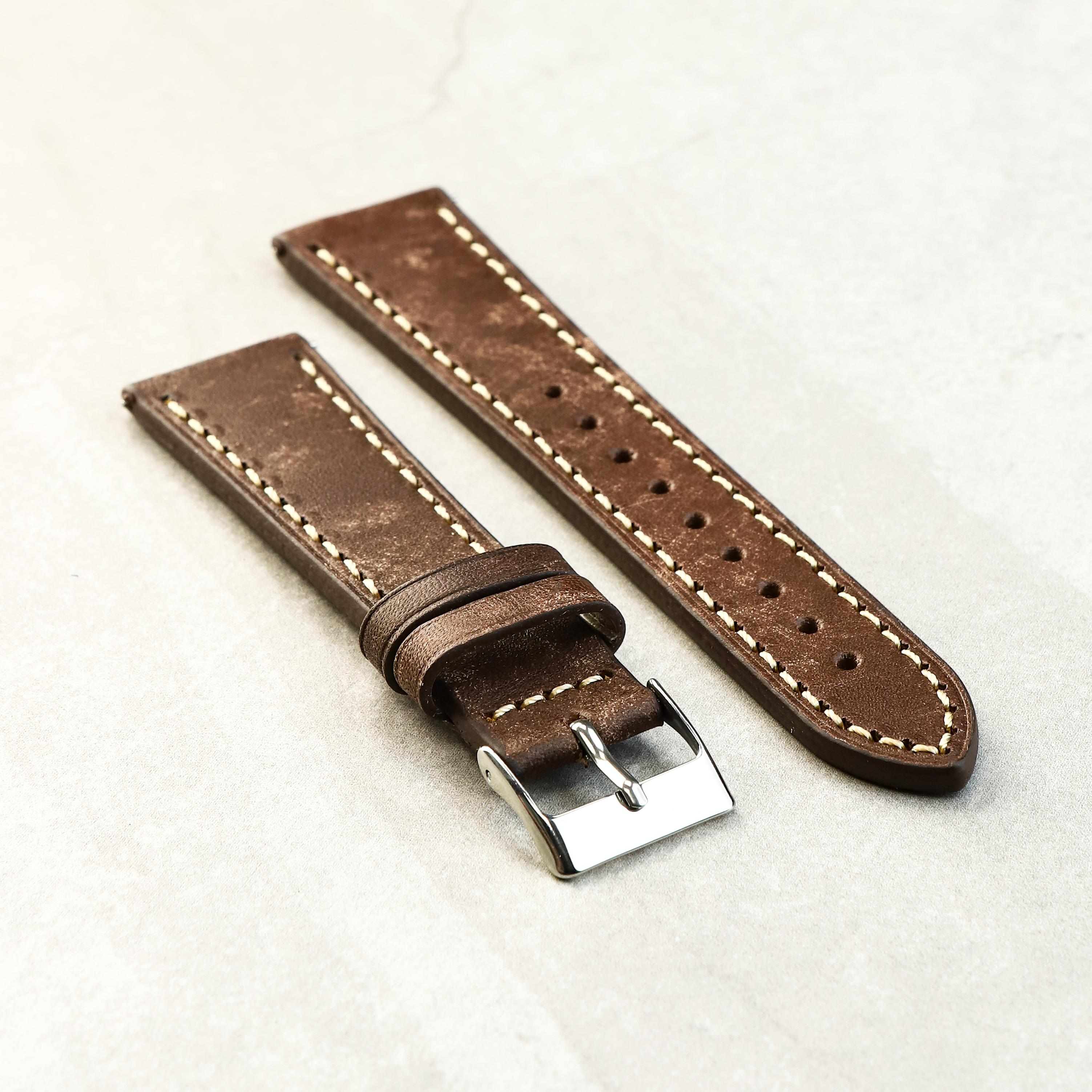 Heritage Craft Watch Strap In Oak Brown