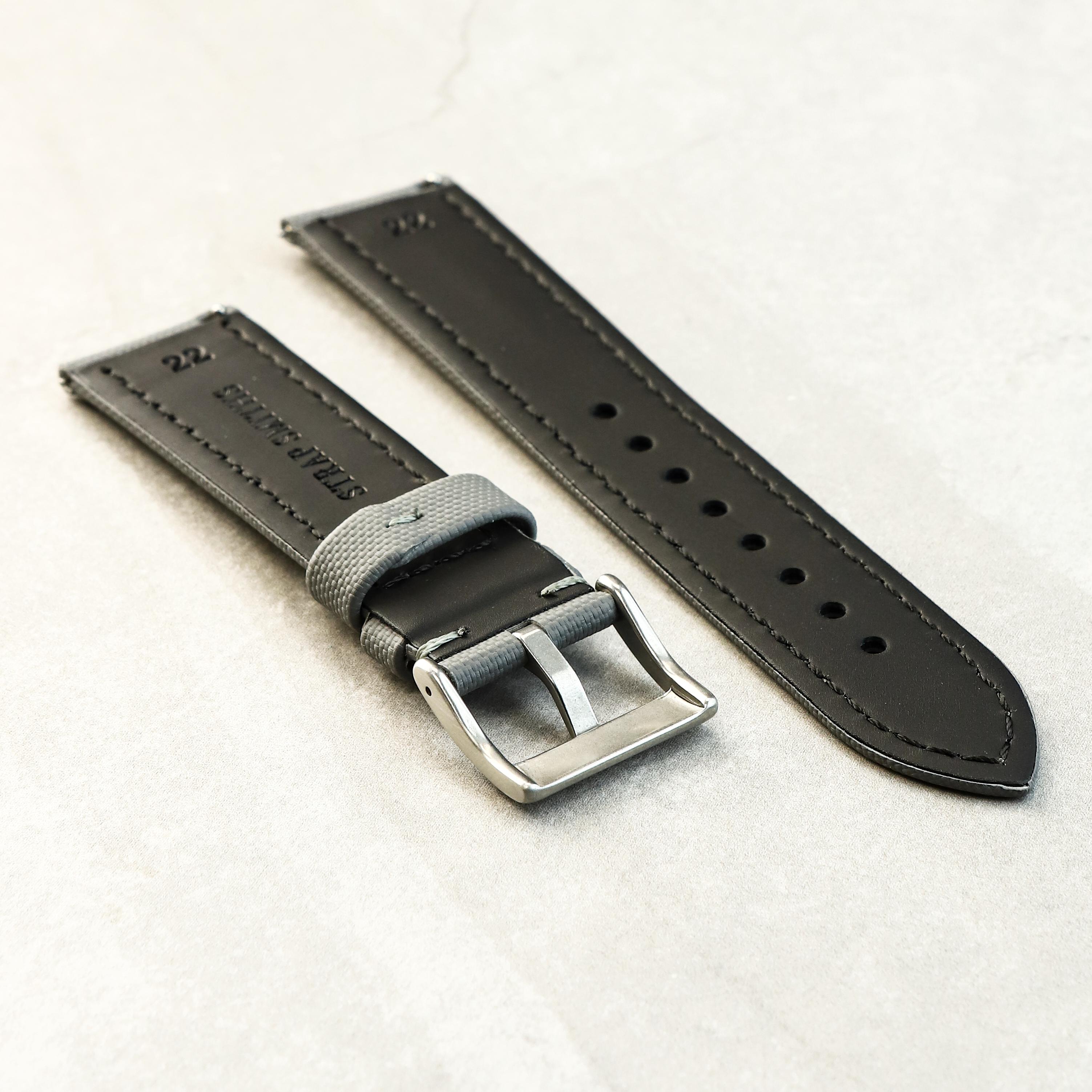 AeroSail Sail Cloth Watch Strap In Grey