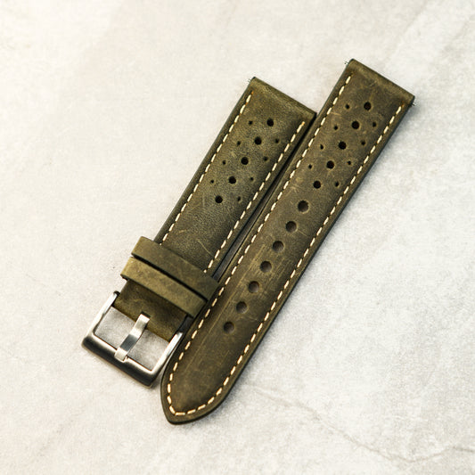 Racer Classic Strap In Khaki Green