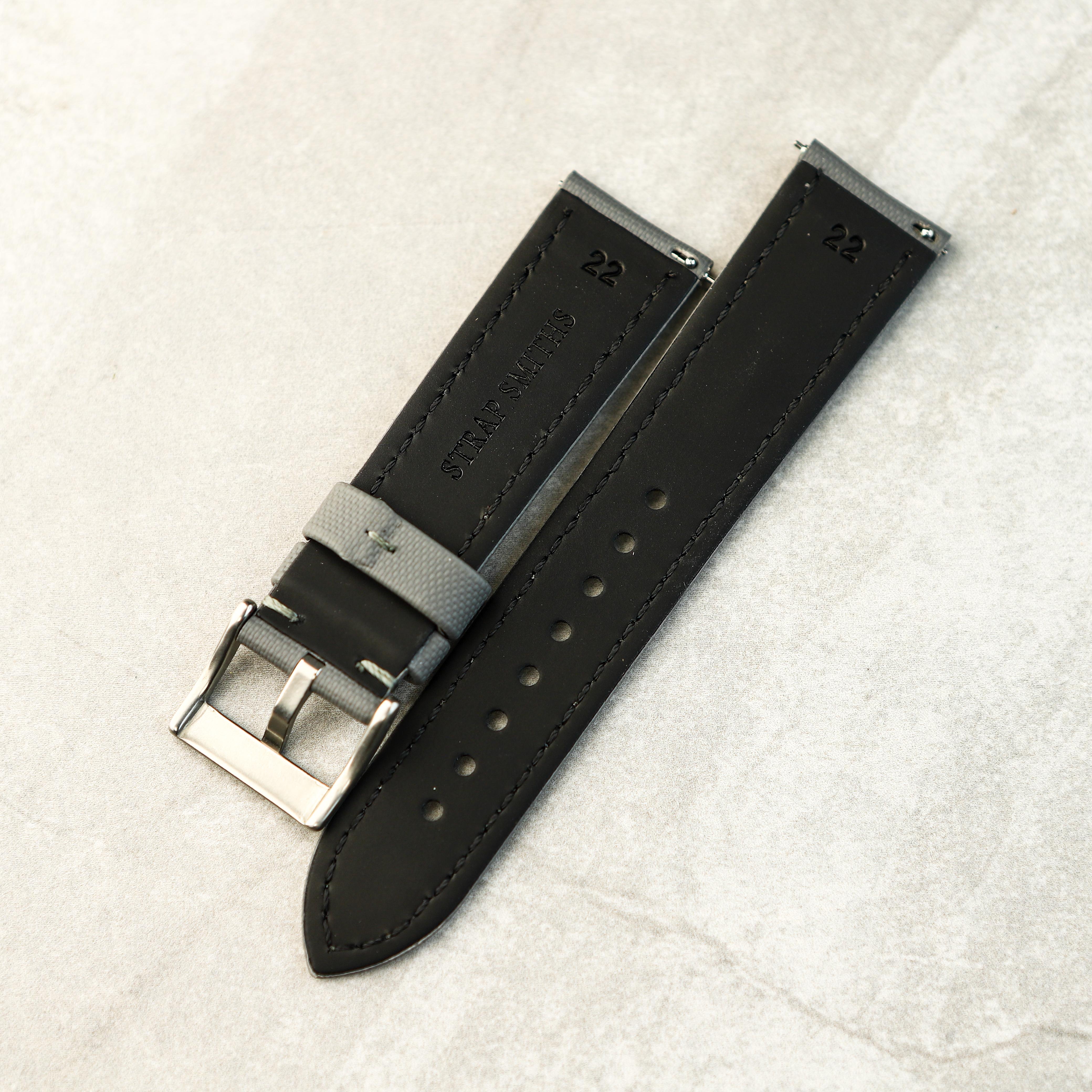 AeroSail Sail Cloth Watch Strap In Grey