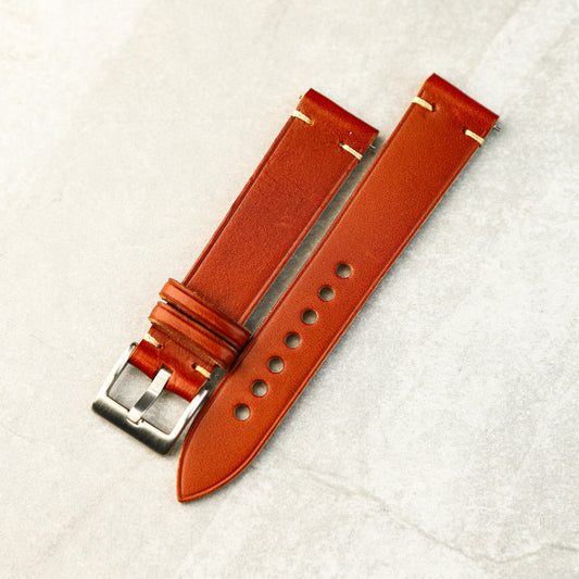 Atlas Classic Watch Strap In Sienna Rust