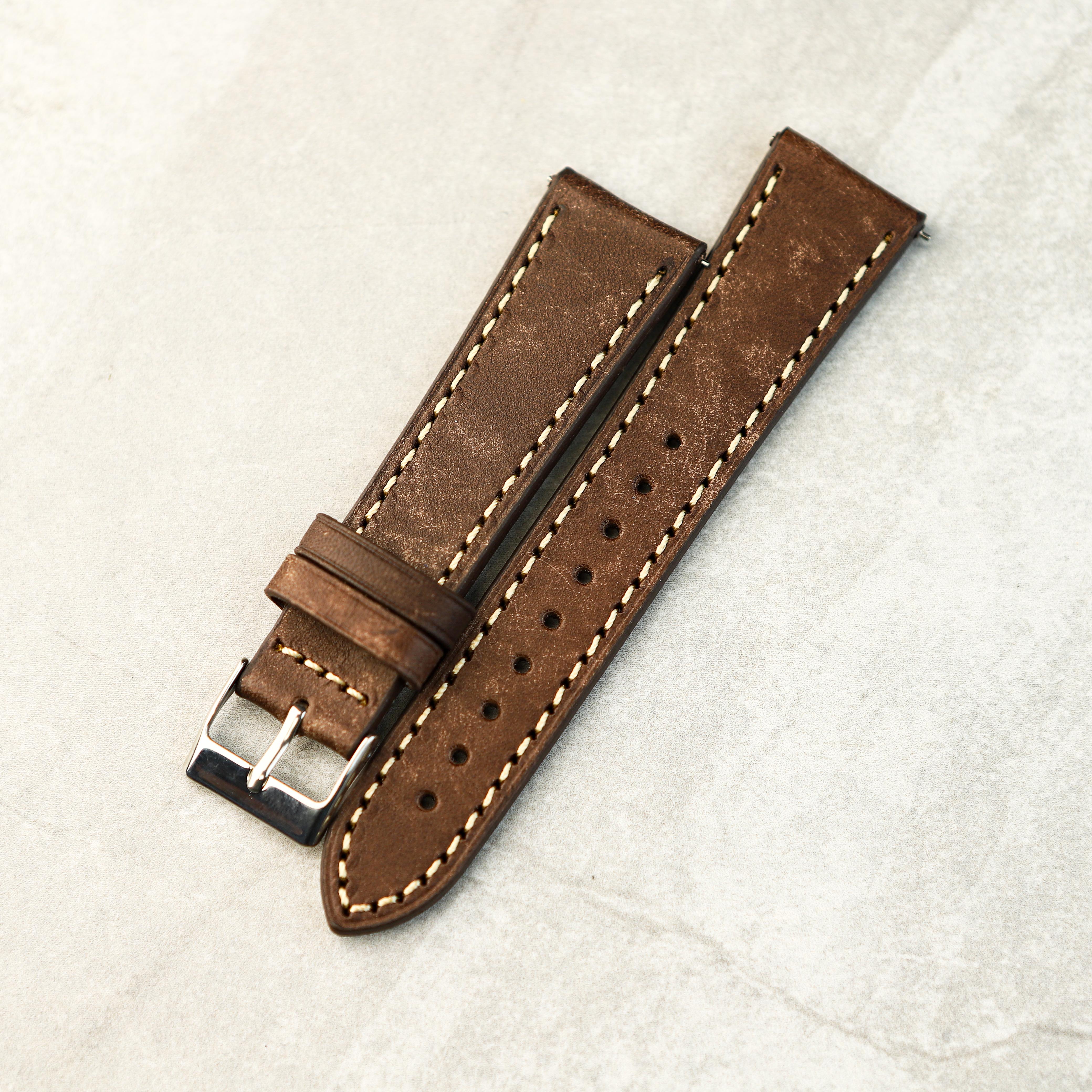 Heritage Craft Watch Strap In Oak Brown