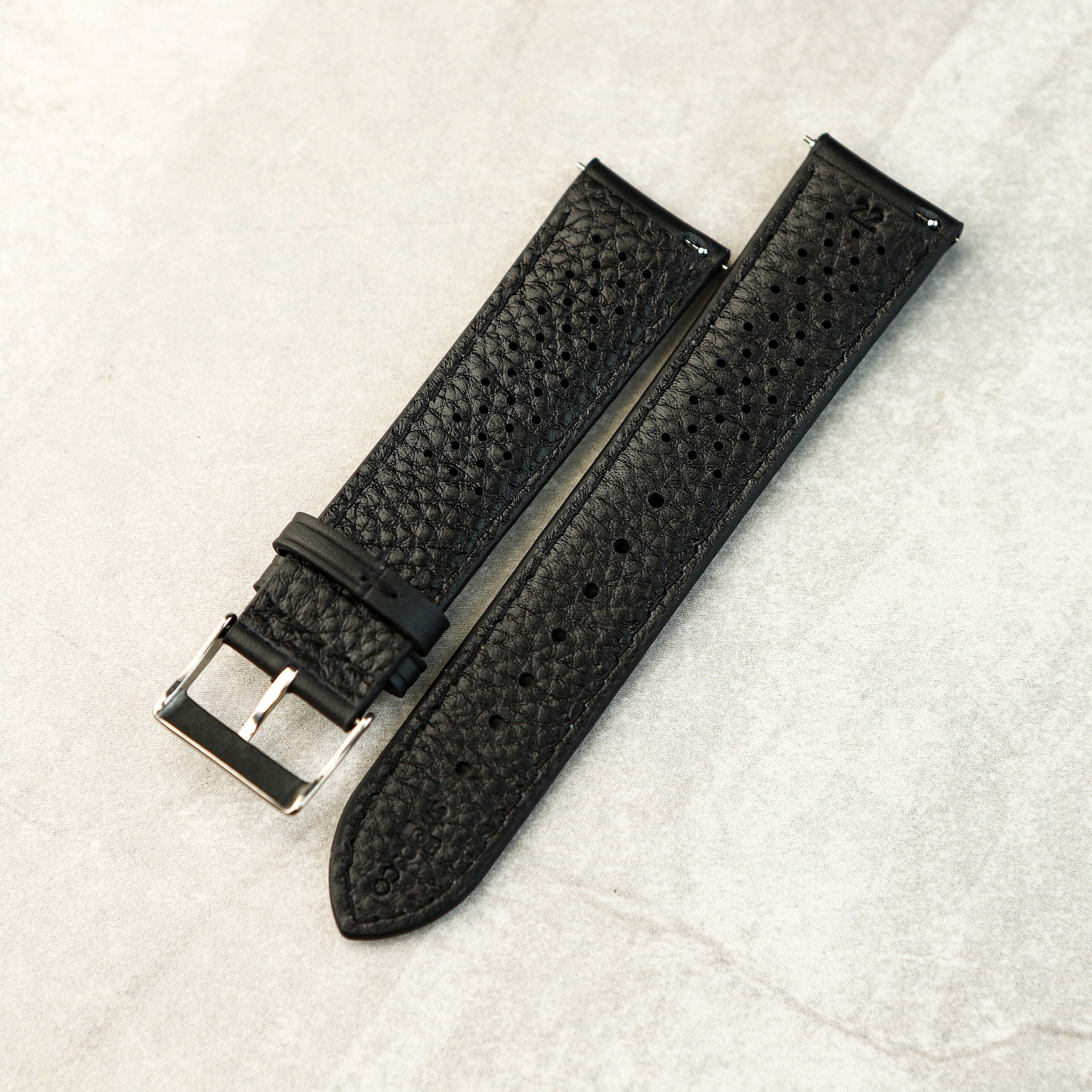 Crimson Rally GT Watch Strap In Black