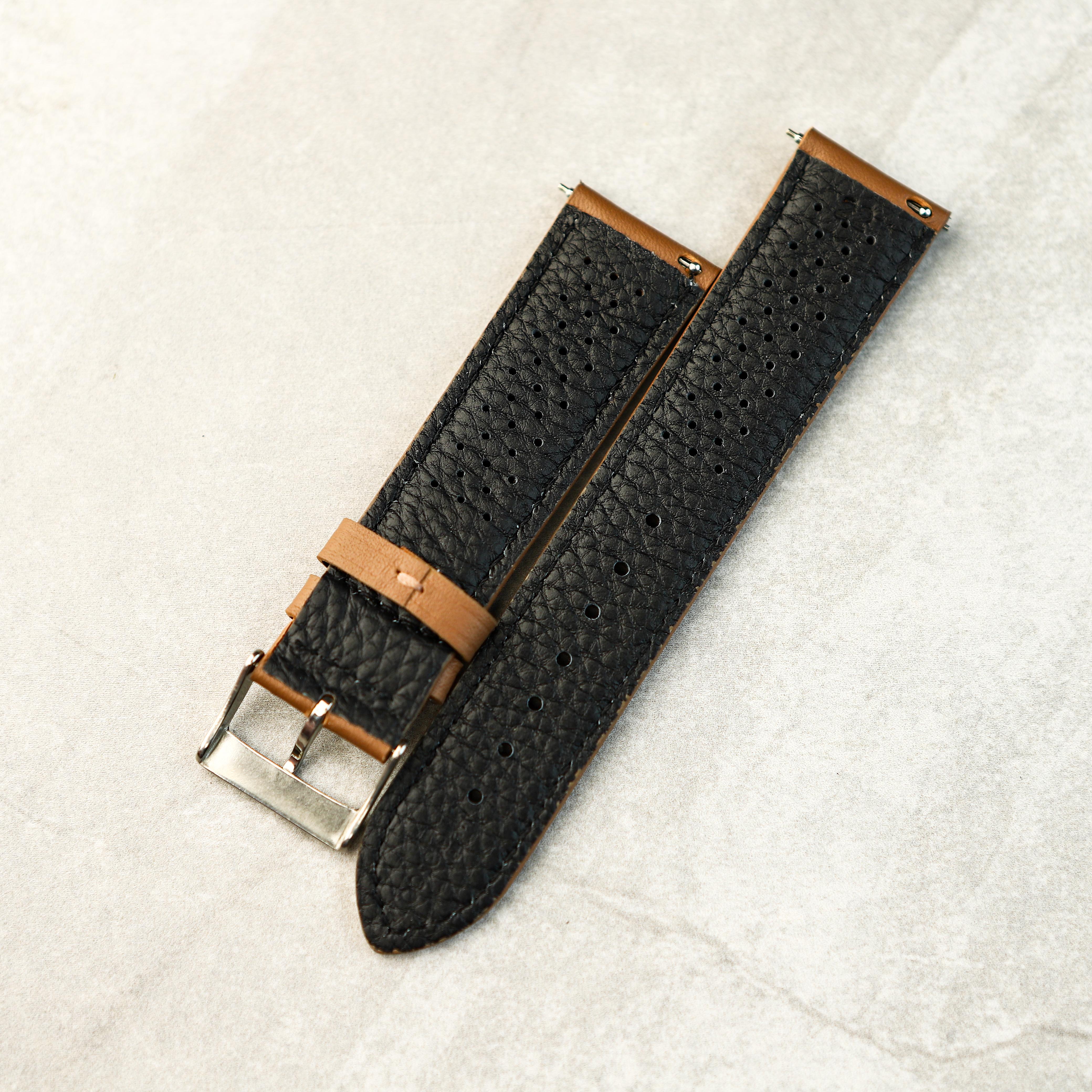Crimson Rally GT Watch Strap In Coffee Brown