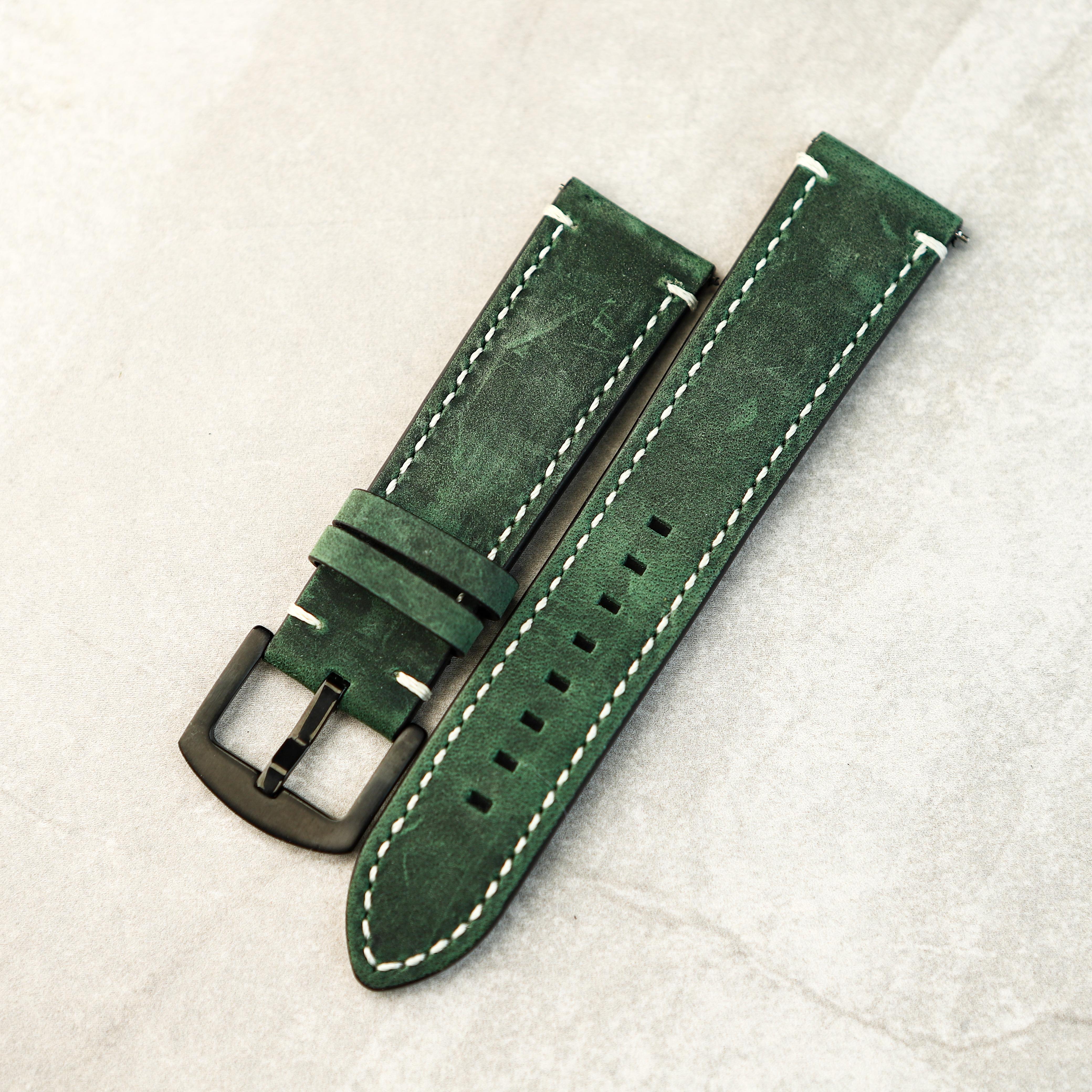 Noirline Watch Strap In Verdant Green