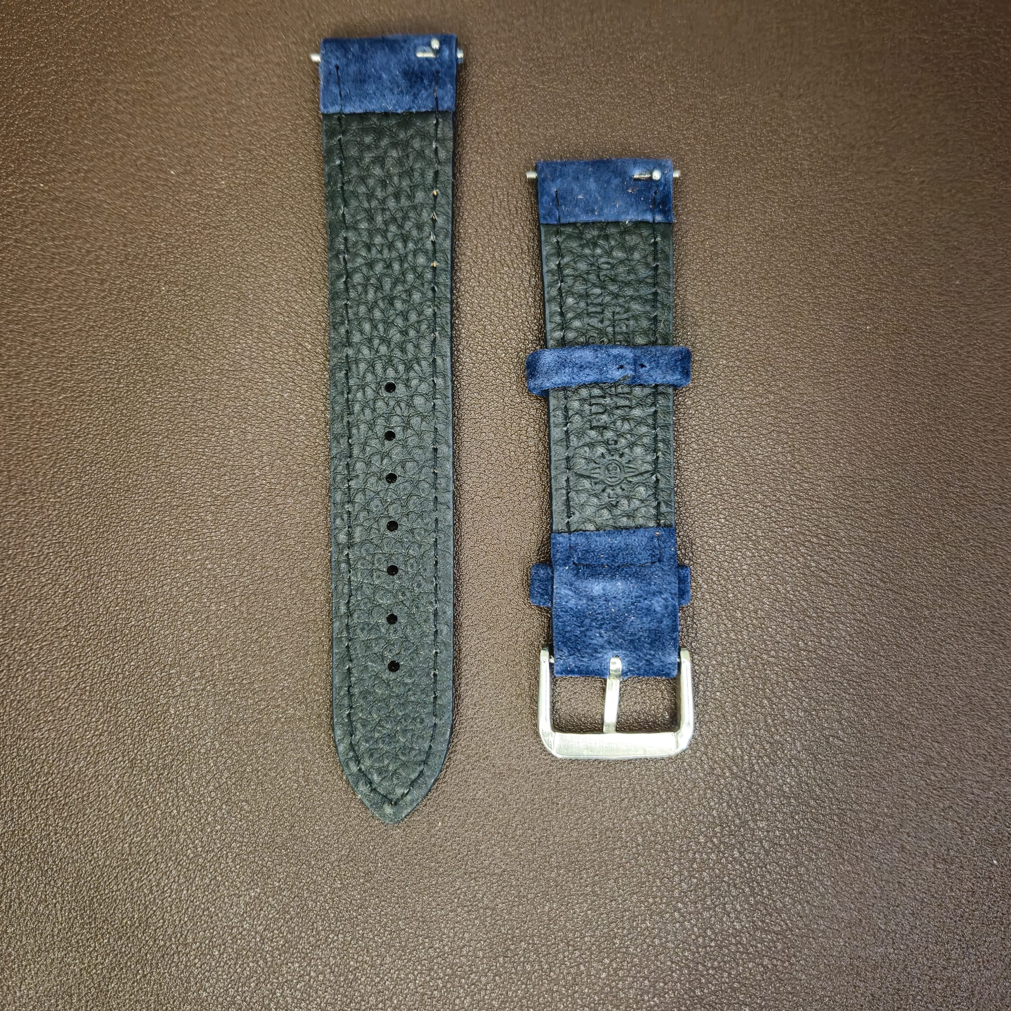 Blue suede Strap