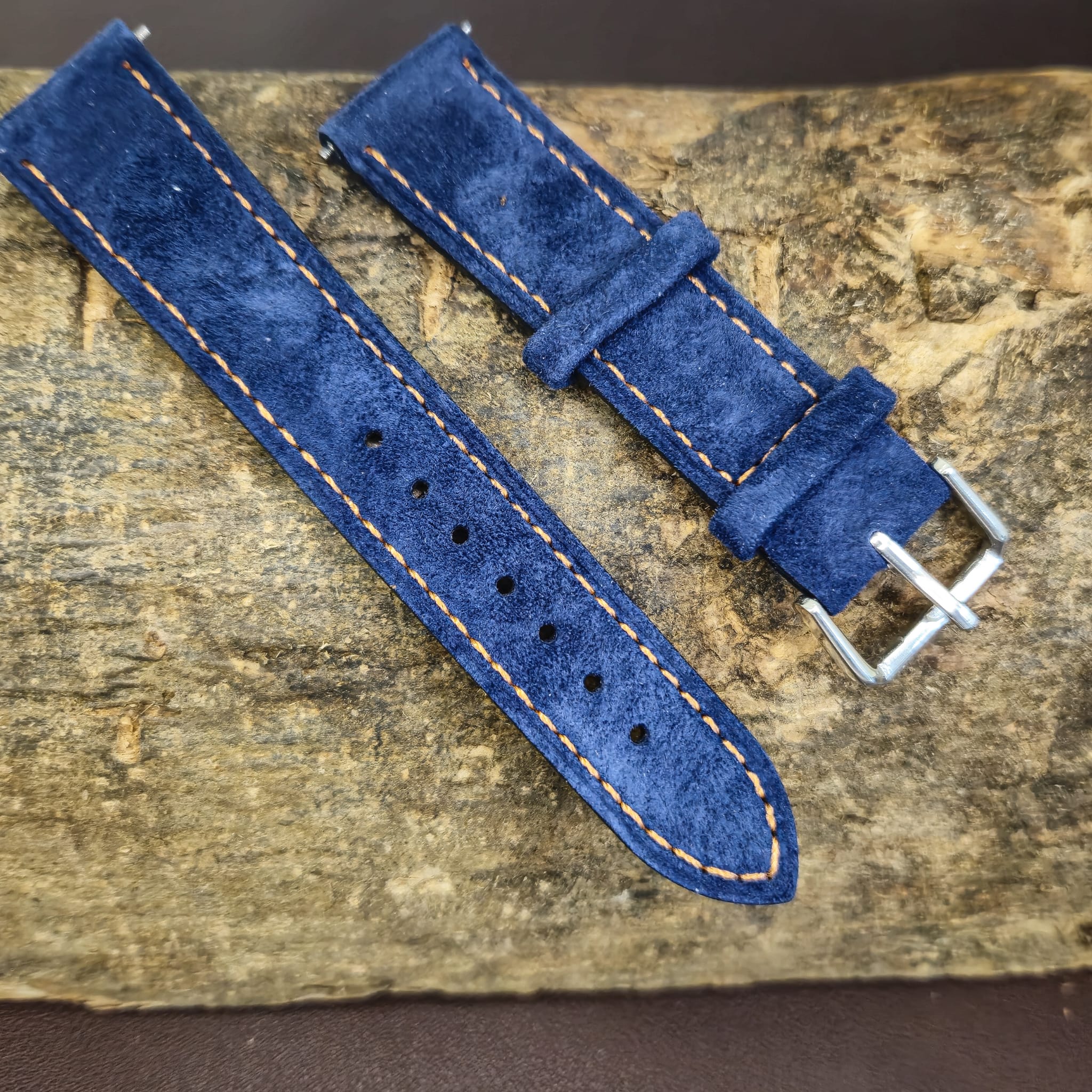 Blue suede Strap